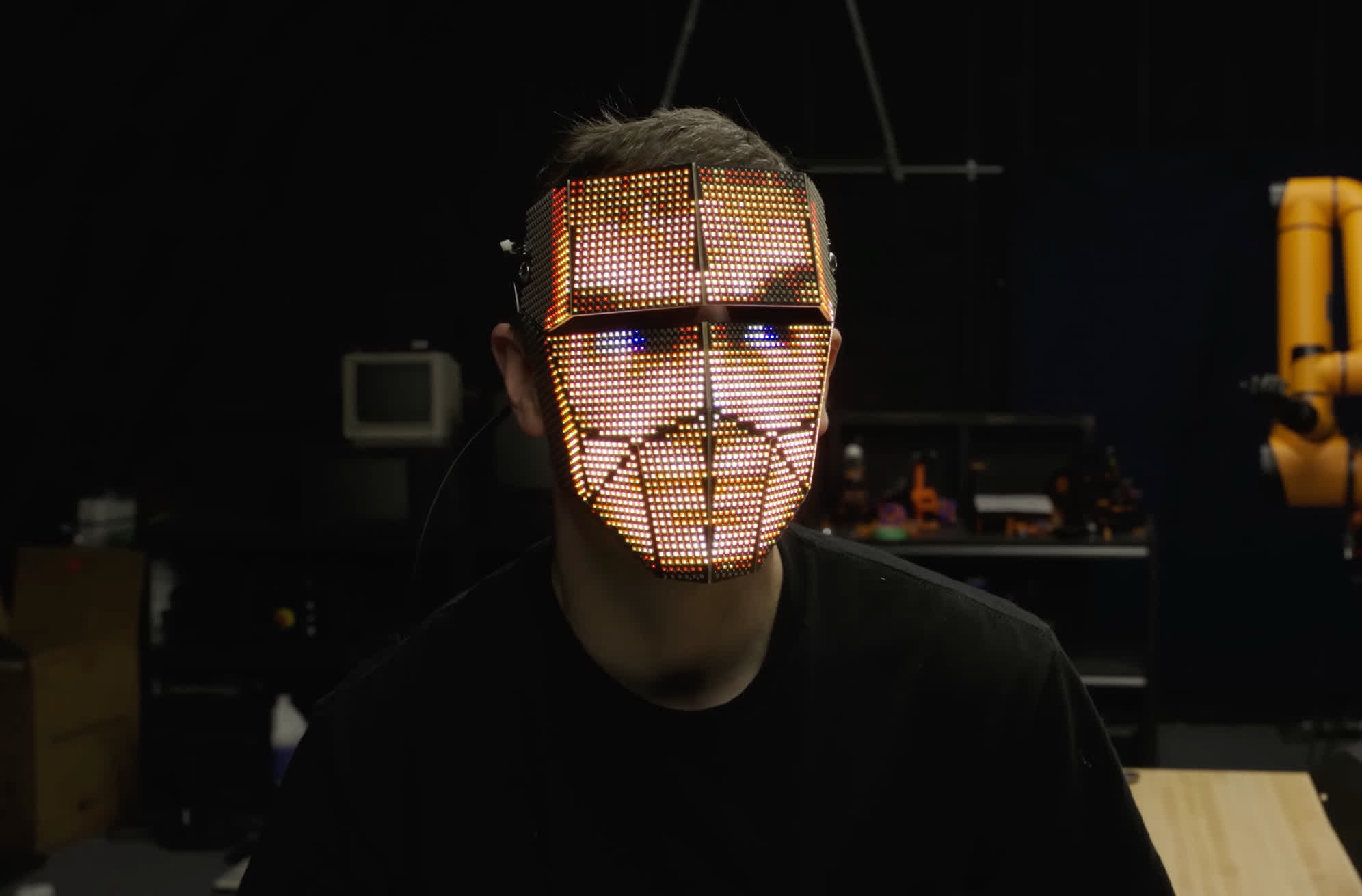 Become Anyone 2.0 is an LED display face-changing mask that lives up to its name